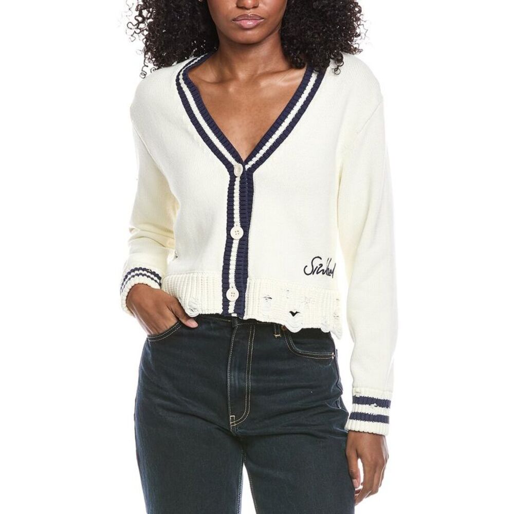 Simkhai Womens Spencer Cardigan, Beige